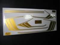 ザリ用　E2タイプデカール　ゴールド