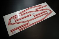 ホーク　角タンク用デカール1979　濃赤系　※汎用ライン付属