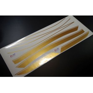 画像: ゼファー1100用タイガーラインデカール　　社外Z2テールカウル用／グラブバーレス用　　ゴールド