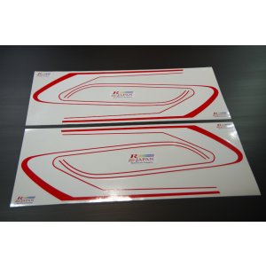 画像: GT380用　B3デカール　白／赤