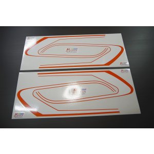 画像: GT380用　B3デカール　白／オレンジ