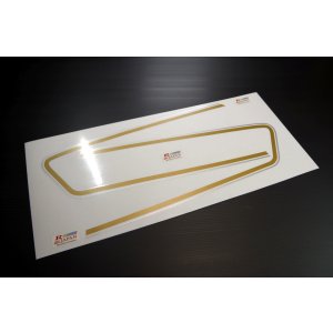 画像: GT380用 B5ライン 薄シルバー/薄ゴールド