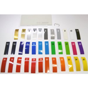 画像: RJAPANカラーチャート　必要な色だけ欲しい方はコチラ　￥35×枚数分＋〒￥110