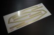 画像1: ホーク　角タンク用デカール1979　薄ゴールド　※汎用ライン付属