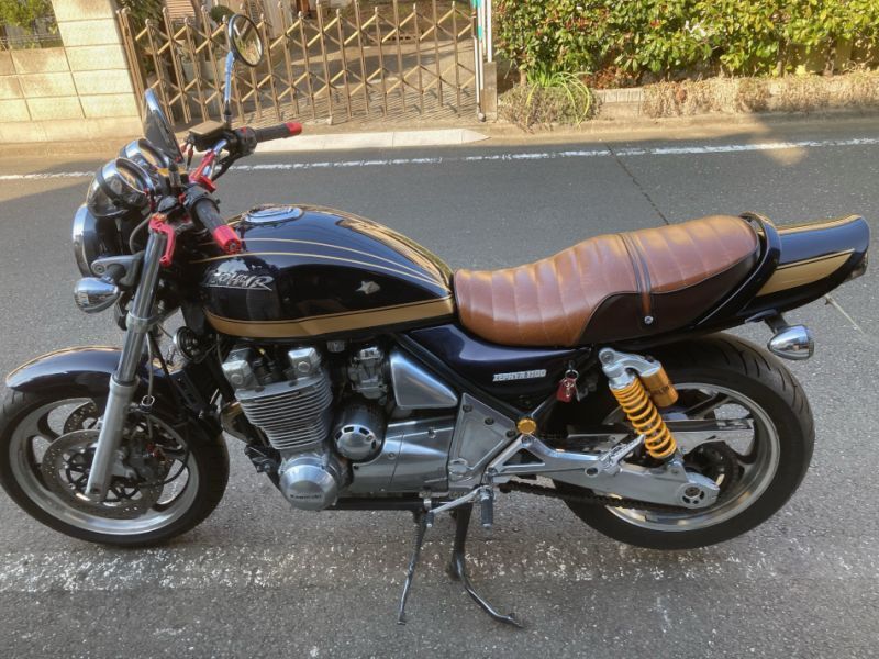 画像2: ゼファー1100用  タイガーラインデカール　ゴールド