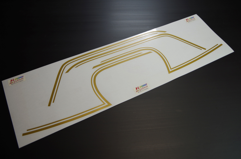 画像1: CB350four用　タンクライン　　薄ゴールド