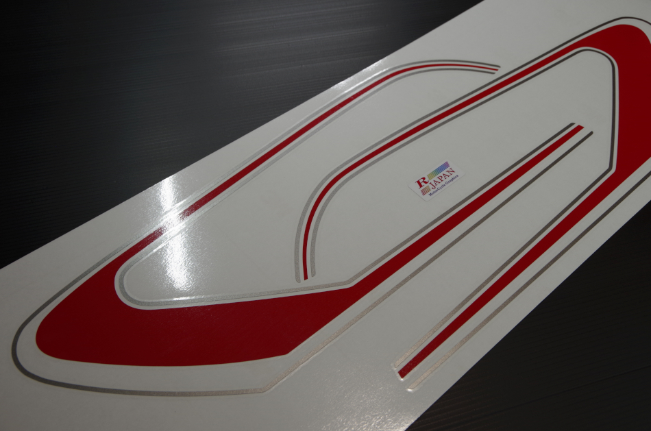 画像2: GT380用　カスタムB3ライン　グレーメタ／濃赤